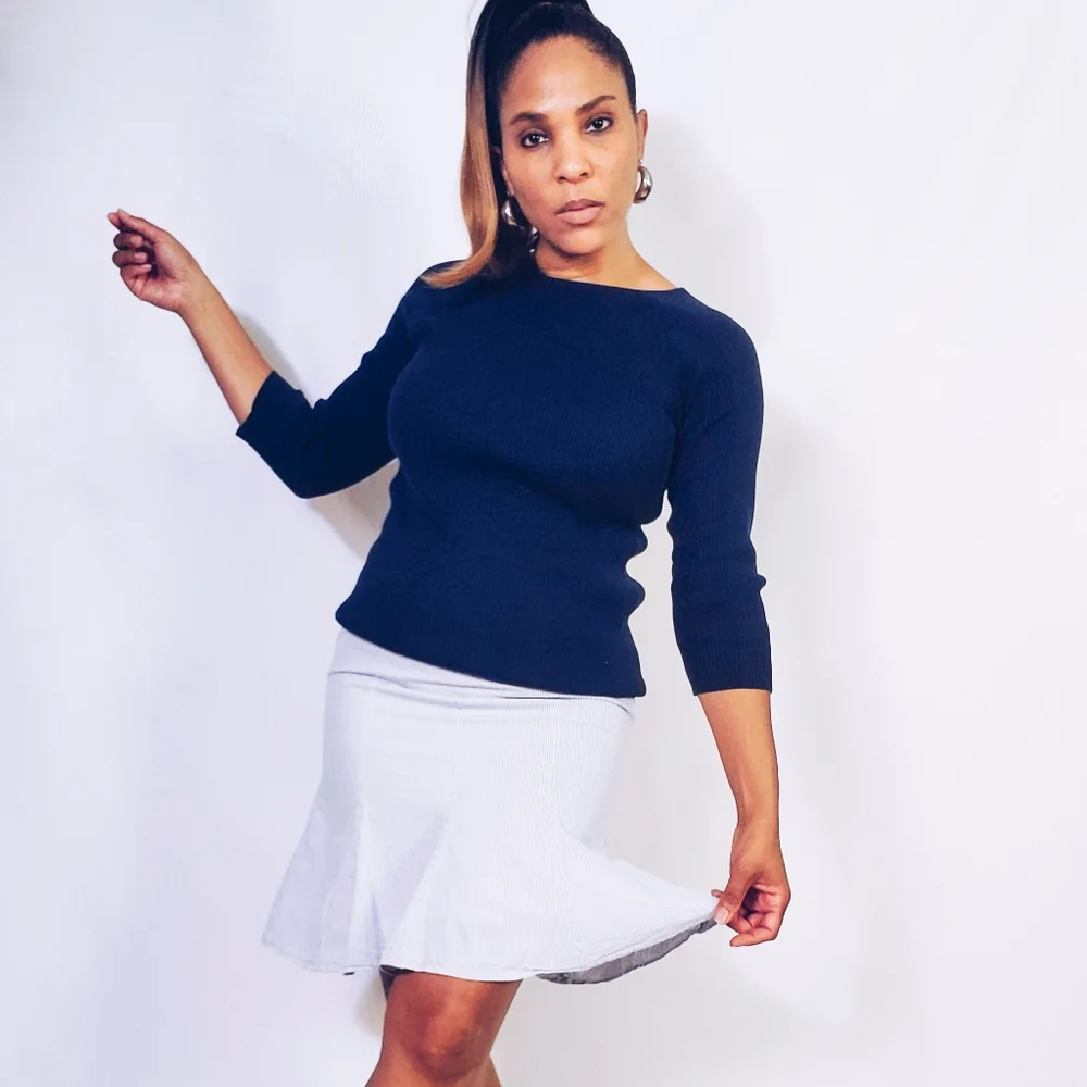 Seersucker Skirt